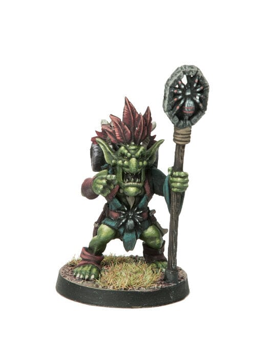 Goblin: Forest Goblin Spider Shaman Miniatures Shieldwolf Miniatures