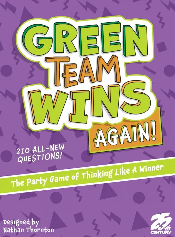 Green Team Wins Again Party Games 25th Century Games 