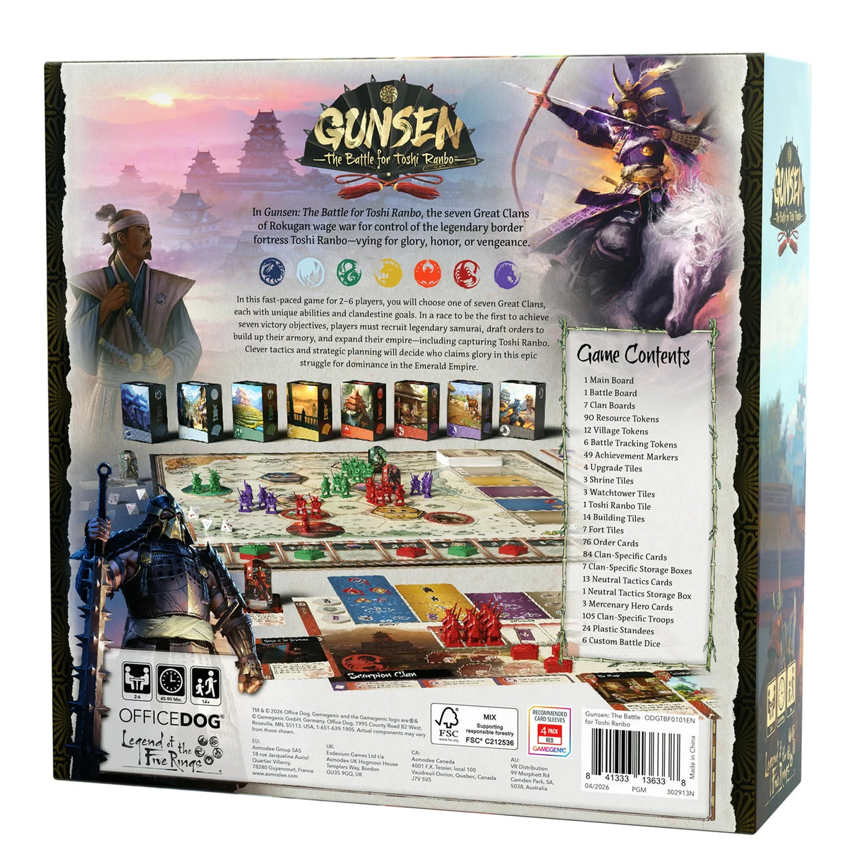 Gunsen: The Battle for Toshi Ranbo Board Games Office Dog 