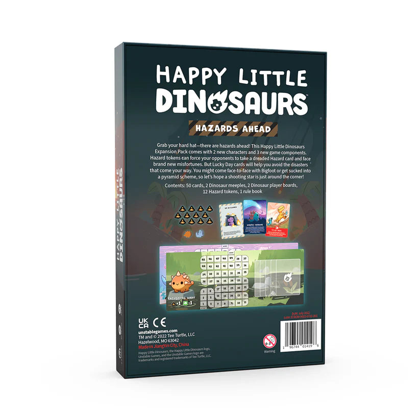 Happy Little Dinosaurs: Hazards Ahead Expansion Card Games Unstable Games