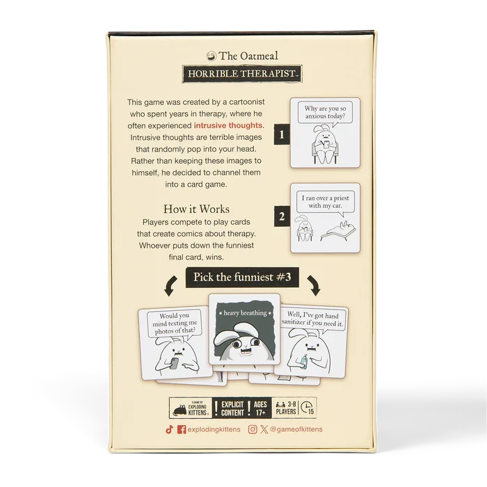 Horrible Therapist Card Games Exploding Kittens