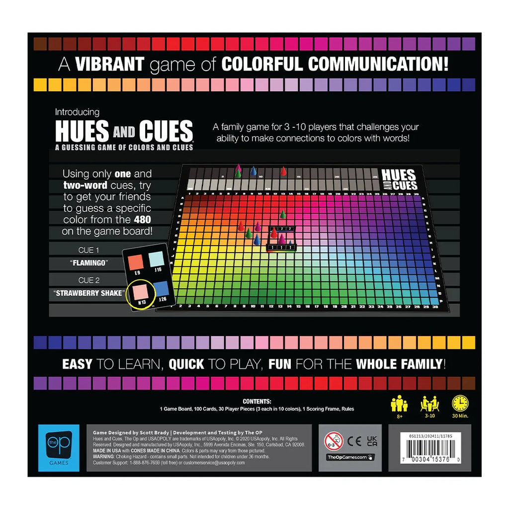 Hues And Cues Board Games The Op 