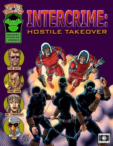 Intercrime: Hostile Takeover (Villains & Vigilantes) RPG Cubicle Seven 