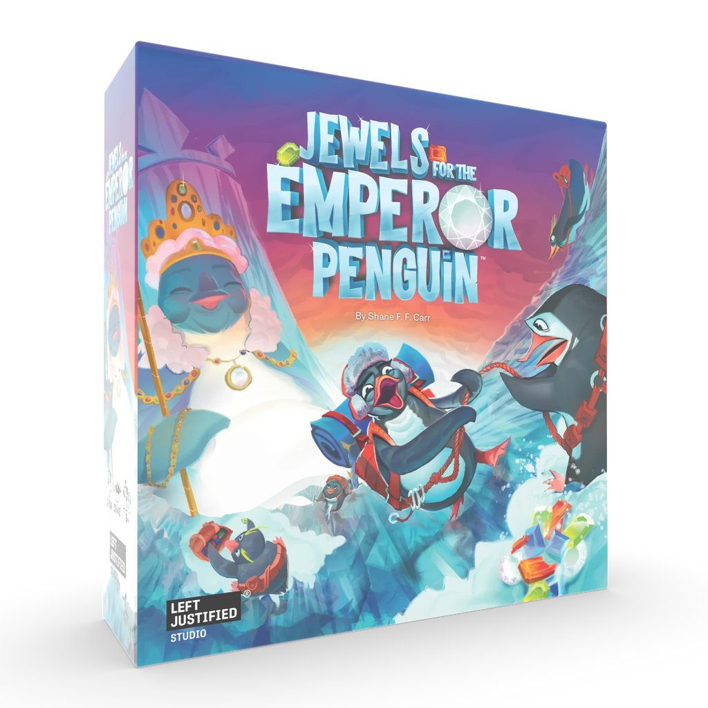 Jewels for the Emperor Penguin + Jules Verne the Plush Penguin! Board Games Left Justified Studio 