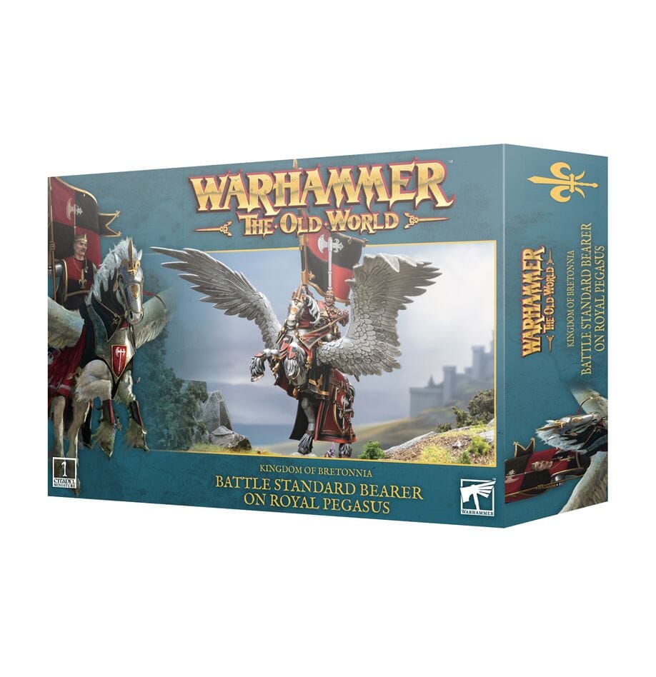 Kingdom of Bretonnia: Battle Standard Bearer on Royal Pegasus Miniatures Games Workshop