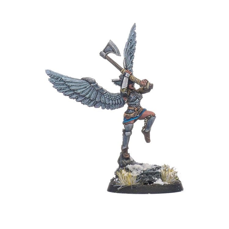 Krumvaal Northern Alliance: Valkyries Heroine A (w/great axe) Miniatures Shieldwolf Miniatures
