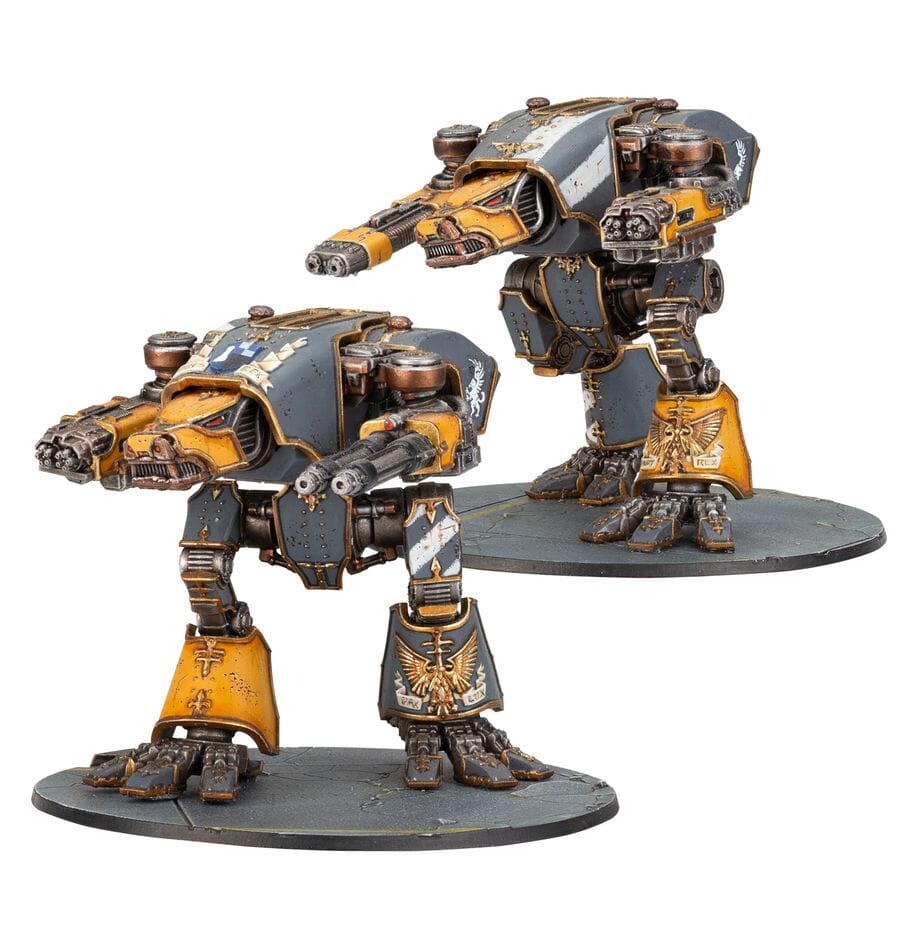 Legions Imperialis: Warhound Scout Titans with Turbo Laser Destructors and Vulcan Mega-Bolters Miniatures Games Workshop