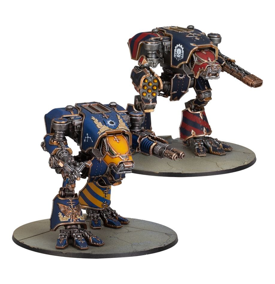 Legions Imperialis: Warhound Titans with Ursus Claws and Melta Lances Miniatures Games Workshop