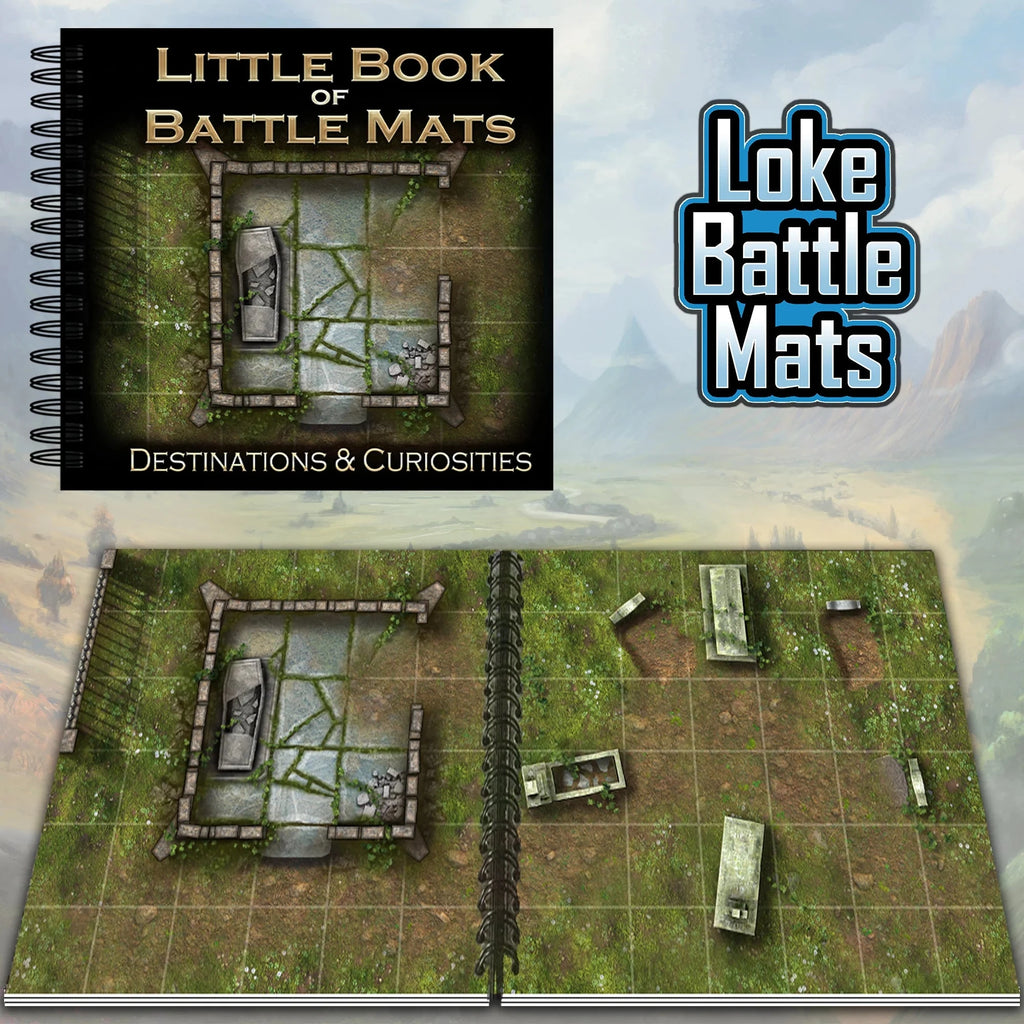 Little Book of Battle Mats - Destinations & Curiosities RPG Loke