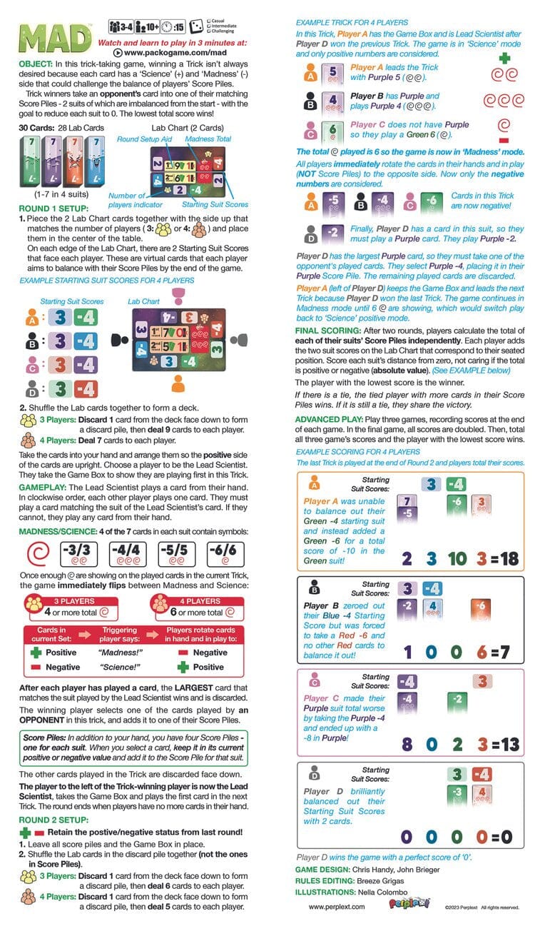 MAD - micro card game Card Games Perplext