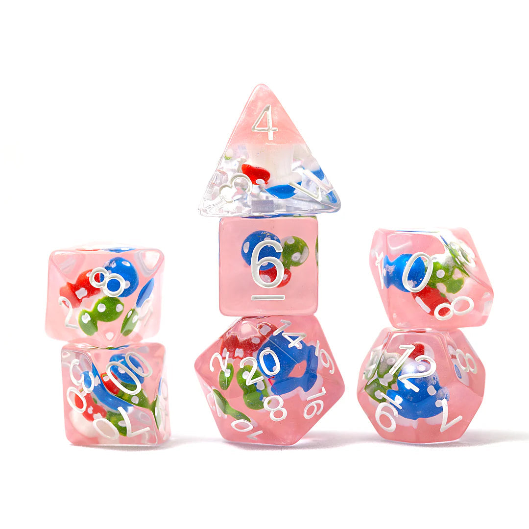 Magic Mushroom 7-Piece Polyhedral RPG Dice Set Dice Sirius Dice