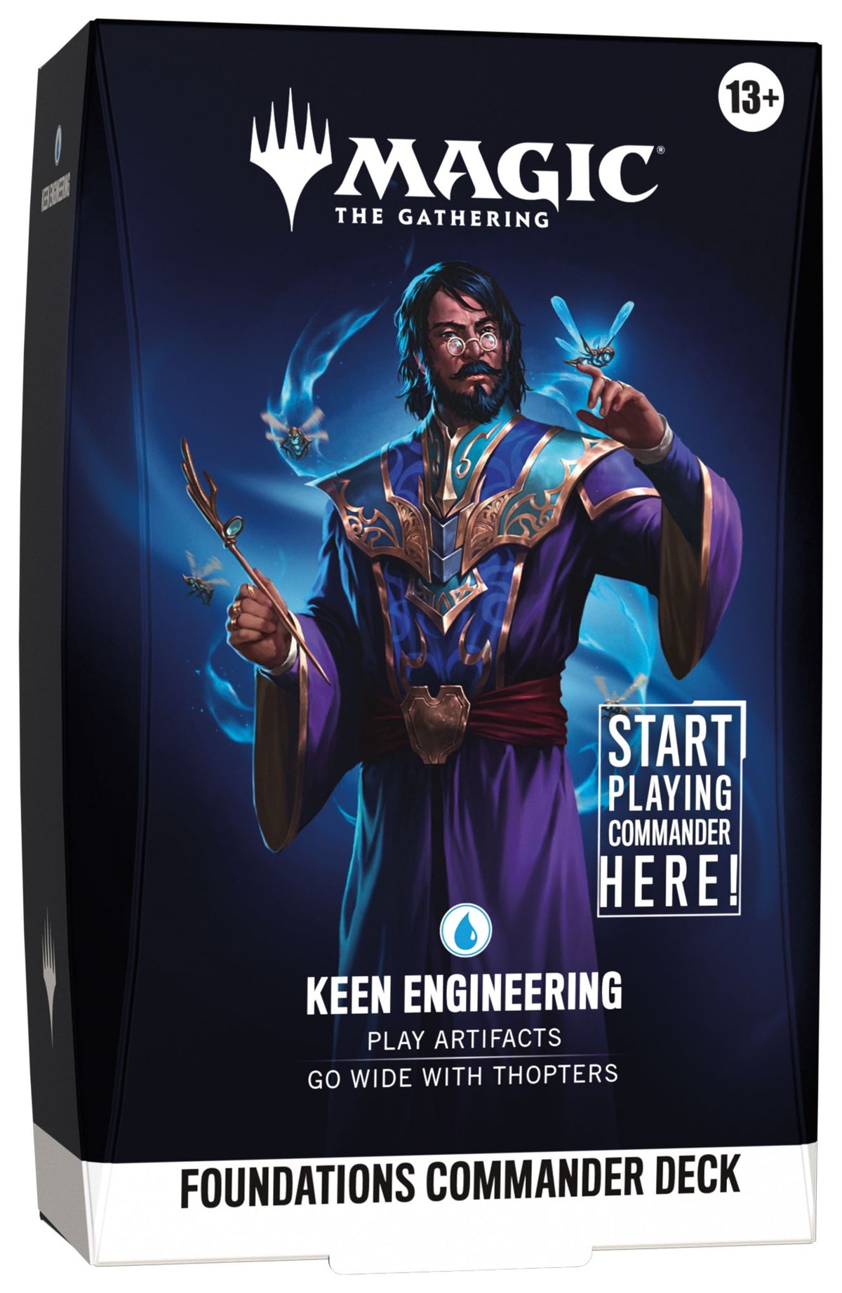 Magic The Gathering: Foundations Commander Decks CCG Wizards of the Coast Blue Keen Engineering 