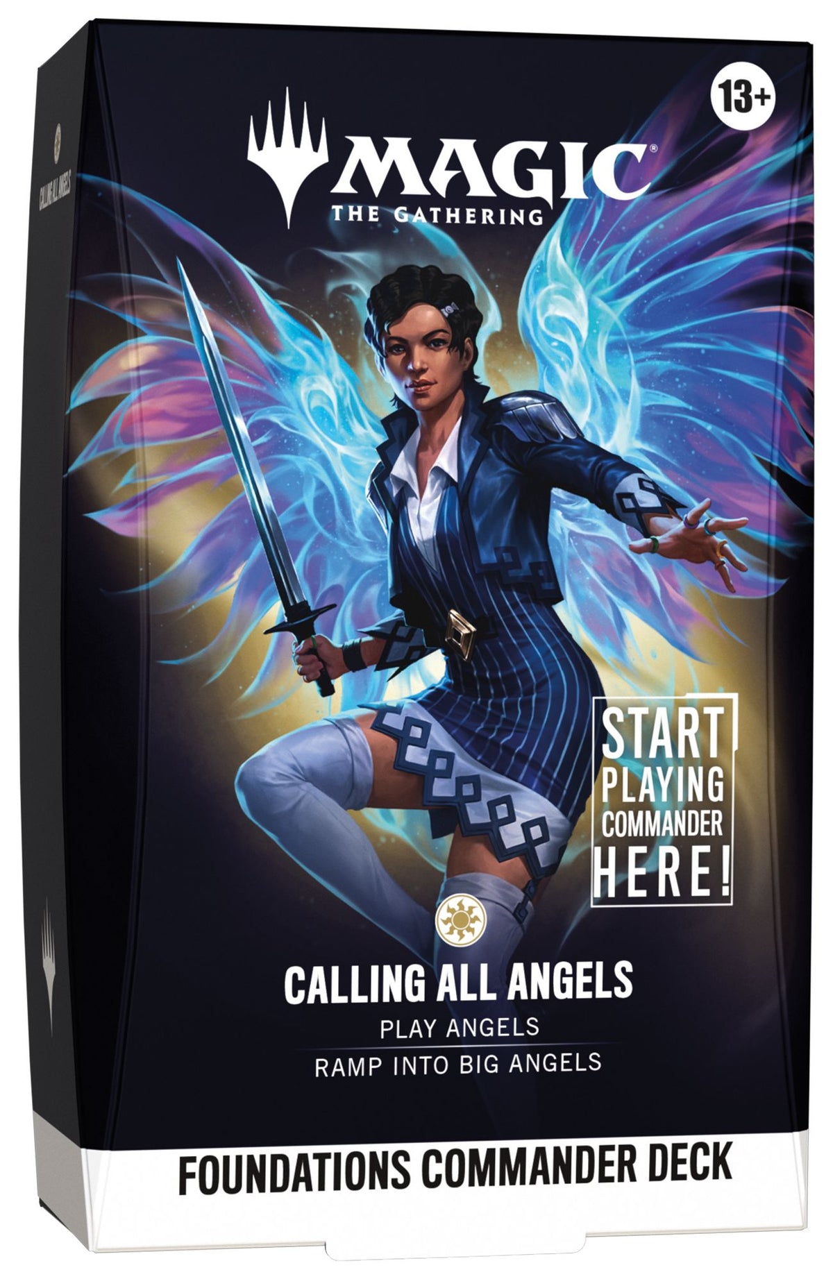 Magic The Gathering: Foundations Commander Decks CCG Wizards of the Coast White Calling All Angels 