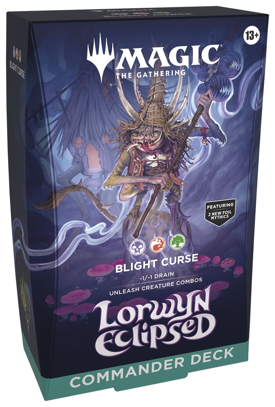 Magic The Gathering: Lorwyn Eclipsed Commander Decks CCG Wizards of the Coast Blight Curse 