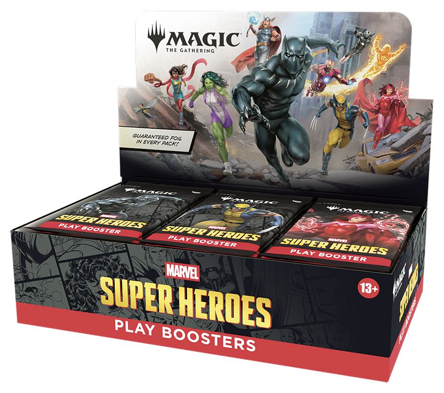 Magic The Gathering: Marvel Super Heroes: Play Booster Display CCG Wizards of the Coast 