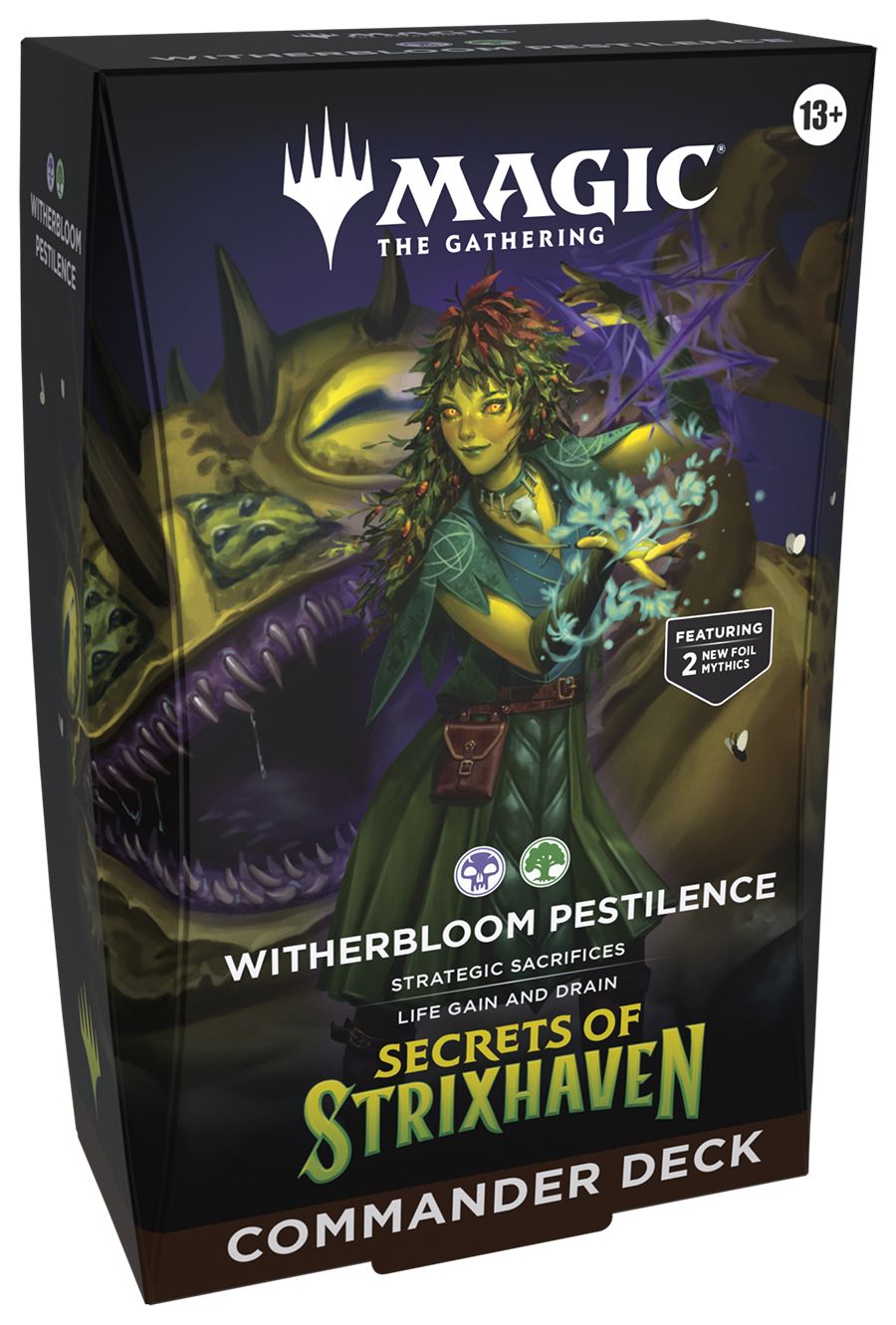 Magic The Gathering: Secrets of Strixhaven Commander Decks CCG Wizards of the Coast Witherbloom Pestilence 