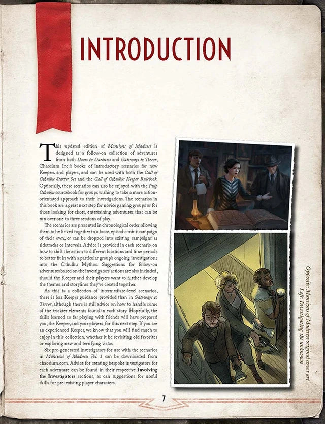 Mansions of Madness: Vol 1 - Behind Closed Doors RPG Chaosium 