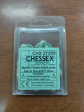 Marble Green/dark green Set of Ten d10's General CHESSEX