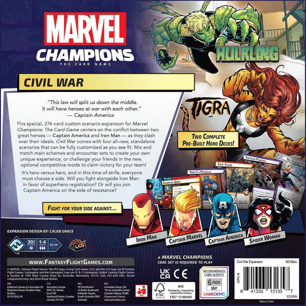 Marvel Champions LCG: Civil War Expansion LCG FFG 