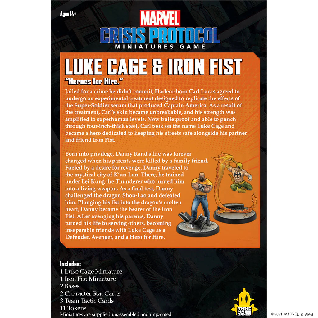 Marvel Crisis Protocol: Luke Cage & Iron Fist Miniatures Atomic Mass