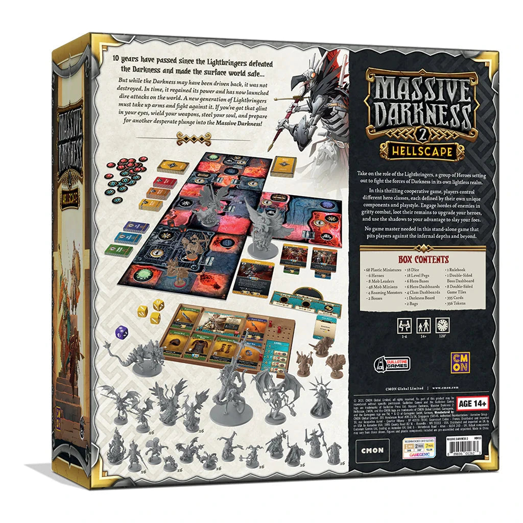 Massive Darkness 2: Hellscape Board Game Board Games CMON