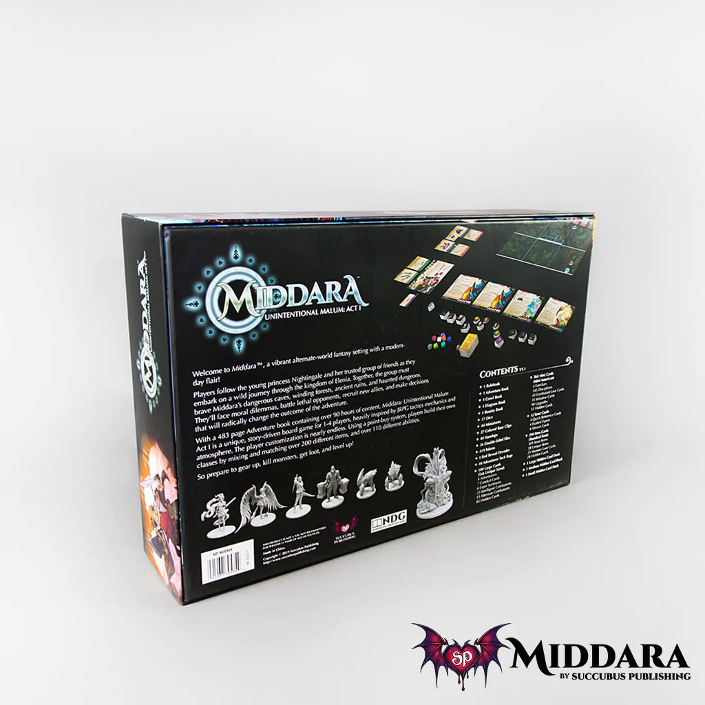 Middara: Unintentional Malum – Act 1 Board Games Succubus Publishing