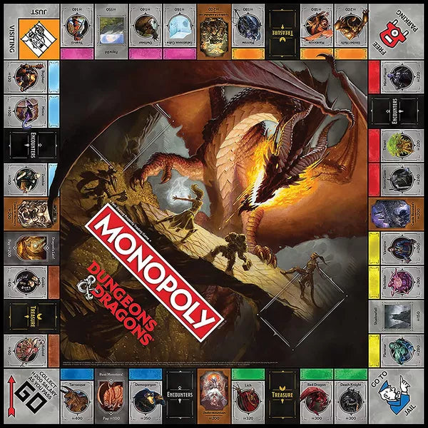 Monopoly: Dungeons & Dragons Board Games USAOPOLY