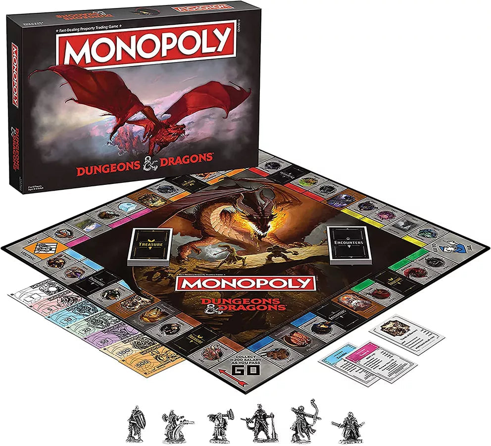 Monopoly: Dungeons & Dragons Board Games USAOPOLY