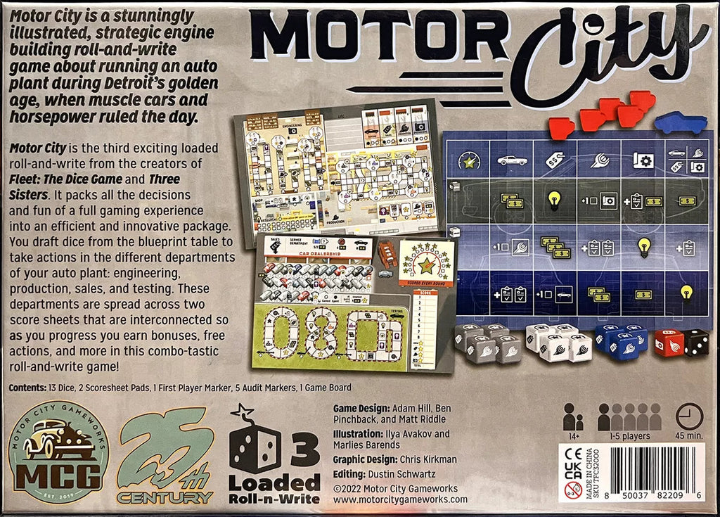 Motor City Board Games 25th Century Games