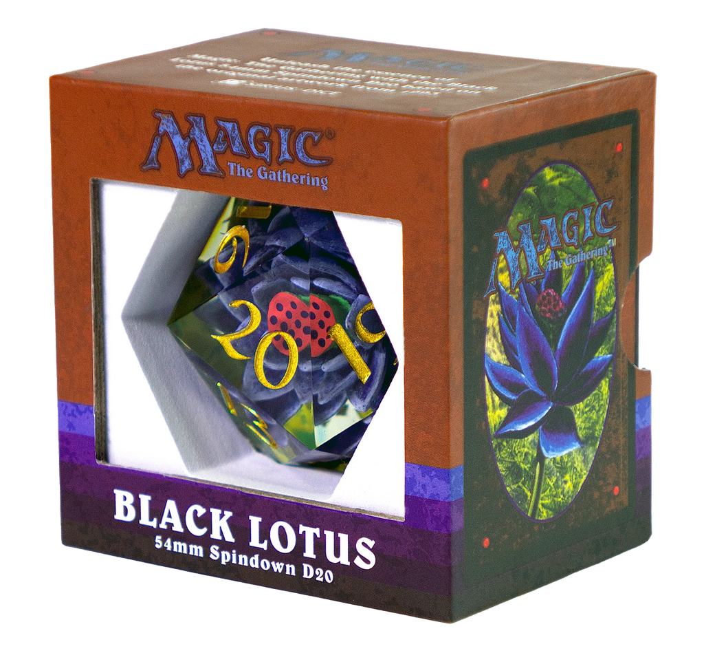 MTG Black Lotus Spindown 54mm D20 Dice Sirius Dice