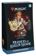 MTG: Murders at Karlov Manor Commander Decks CCG Wizards of the Coast Blame Game