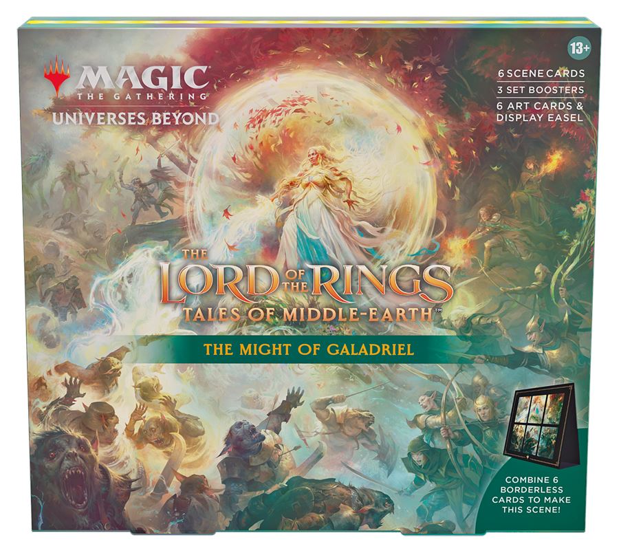 MTG: The Lord of the Rings: Tales of Middle-earth™ Holiday Release Scene Box CCG Wizards of the Coast The Might of Galadriel