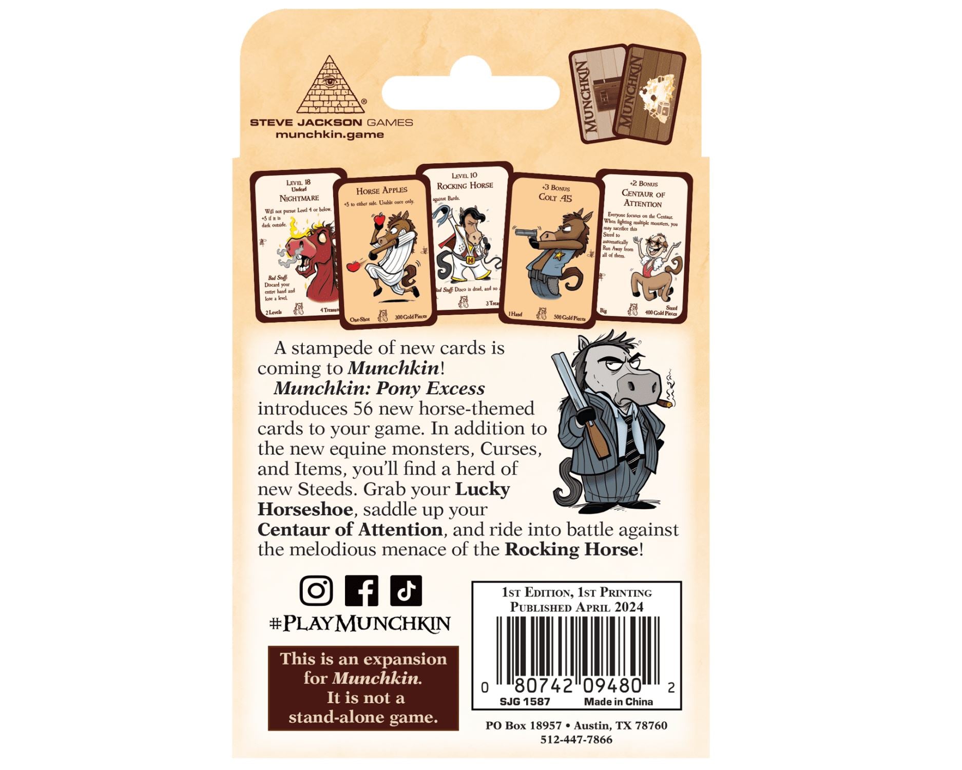 Munchkin: Pony Excess Card Games Steve Jackson Games
