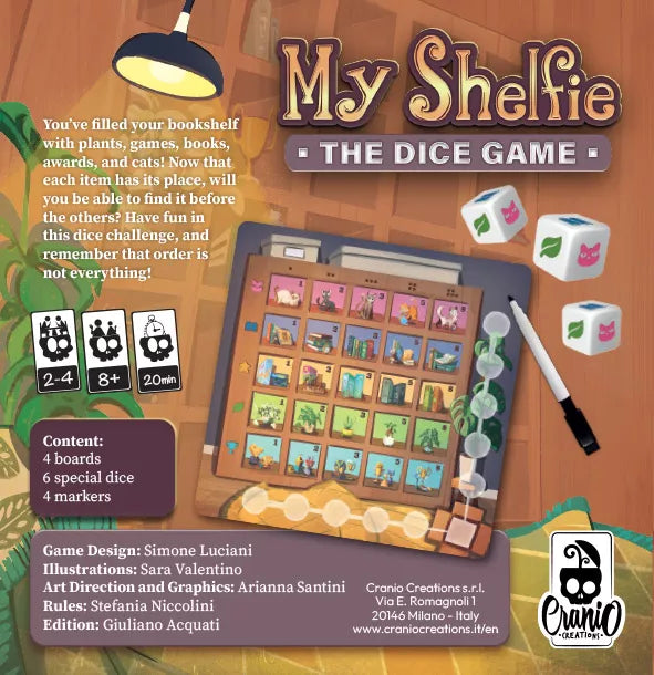 My Shelfie: The Dice Game Board Games Cranio Creations
