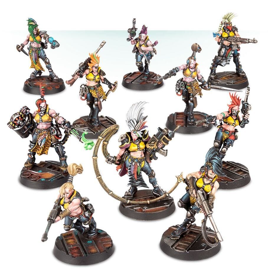 Necromunda Escher Gang Miniatures Games Workshop