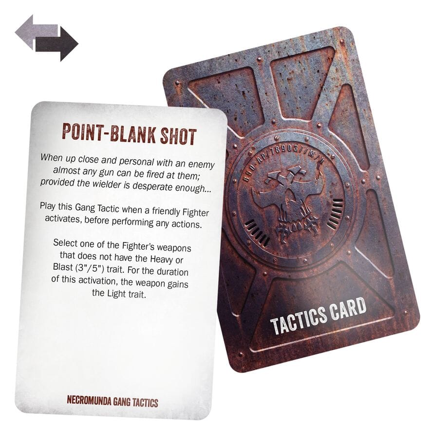 Necromunda Skirmish Core Gang Tactics Cards Miniatures Games Workshop 
