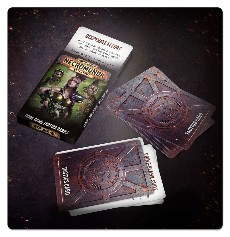 Necromunda Skirmish Core Gang Tactics Cards Miniatures Games Workshop 