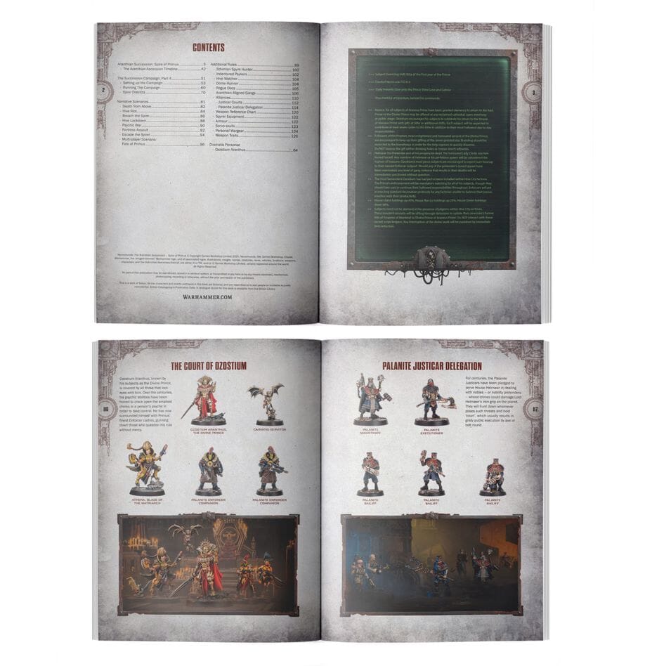 Necromunda: The Aranthian Succession – Spire of Primus Rulebook Games Workshop 