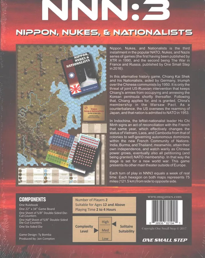 NNN3: Nippon, Nukes and Nationalists Board Games One Small Step 