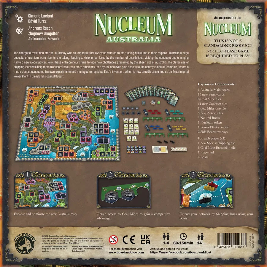 Nucleum: Australia Board Games Board & Dice