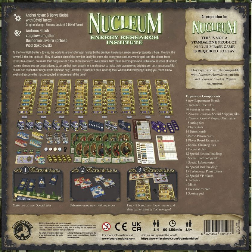 Nucleum: Energy Research Institute Board Games Board & Dice 