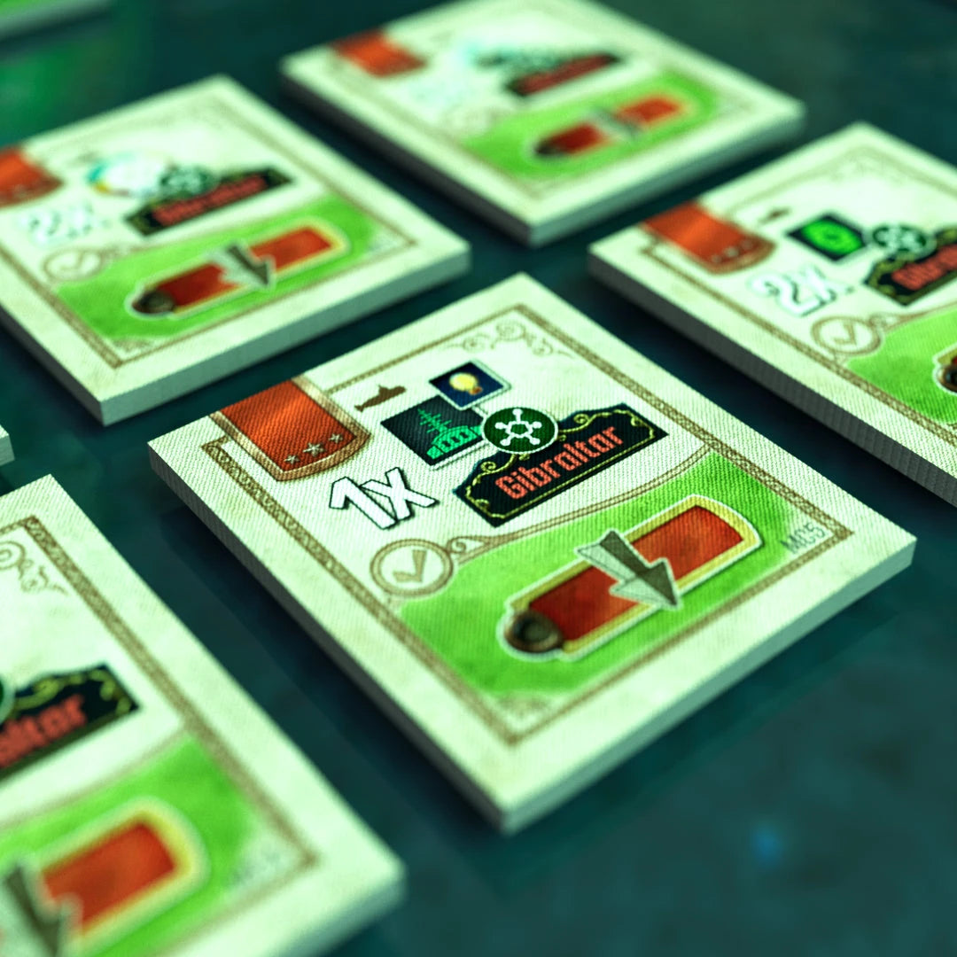 Nucleum: Gibraltar Board Games Board & Dice 