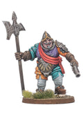 Ogre Kingdoms: Talliareum Ogre Mercenary Captain (halberd and pistol) Miniatures Shieldwolf Miniatures