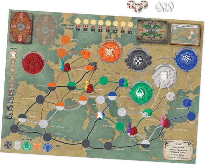 Pandemic: Fall of Rome Board Games ZMAN 