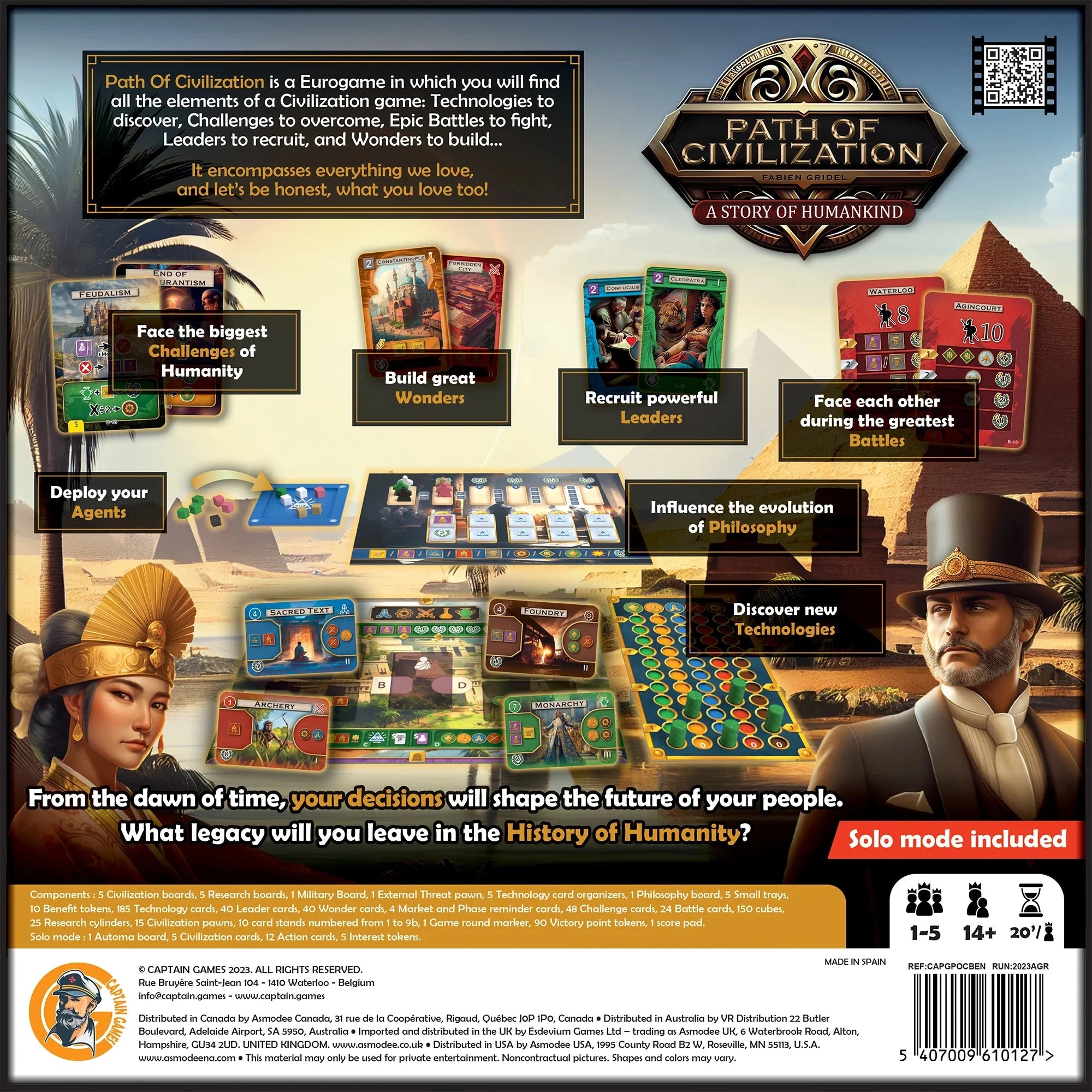 Path of Civilization: A Story of Humankind Board Games Captain Games