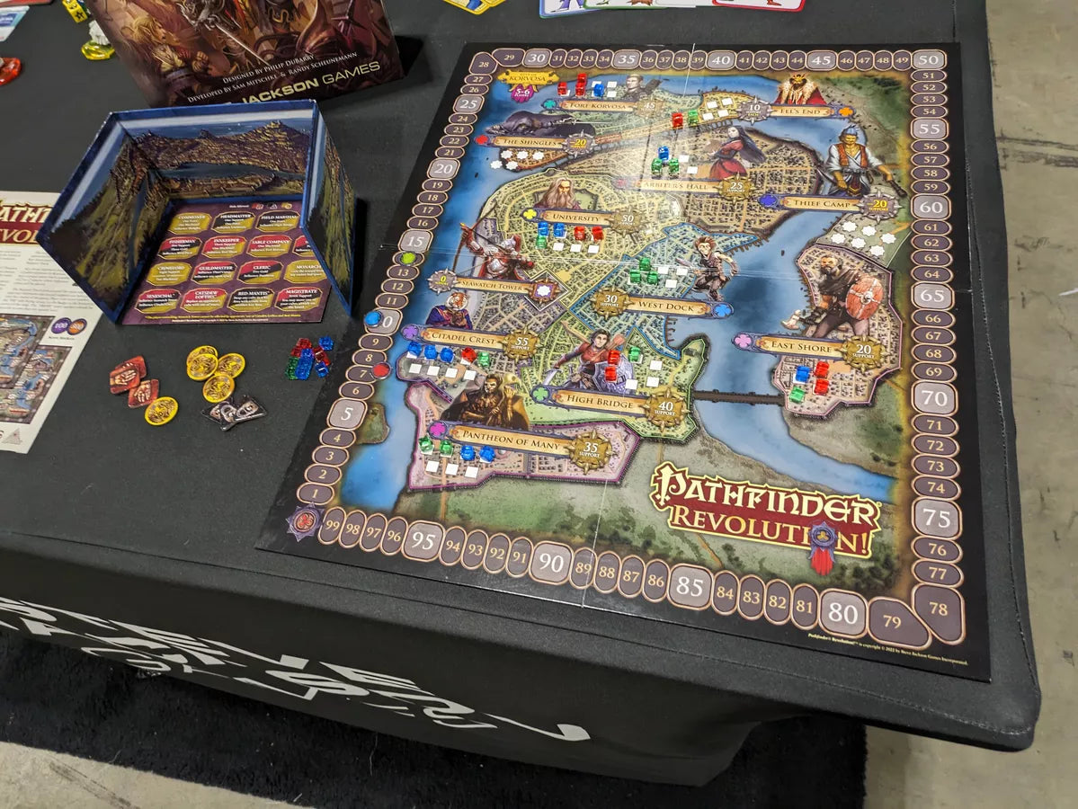 Pathfinder Revolution! Bidding Area Control Board Game Battlefield