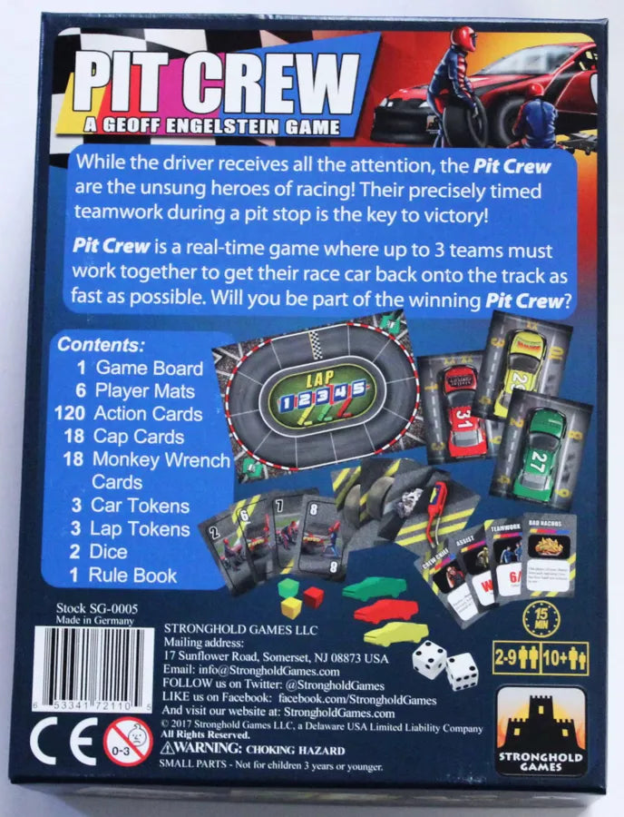 Pit Crew Board Games STRONGHOLD GAMES