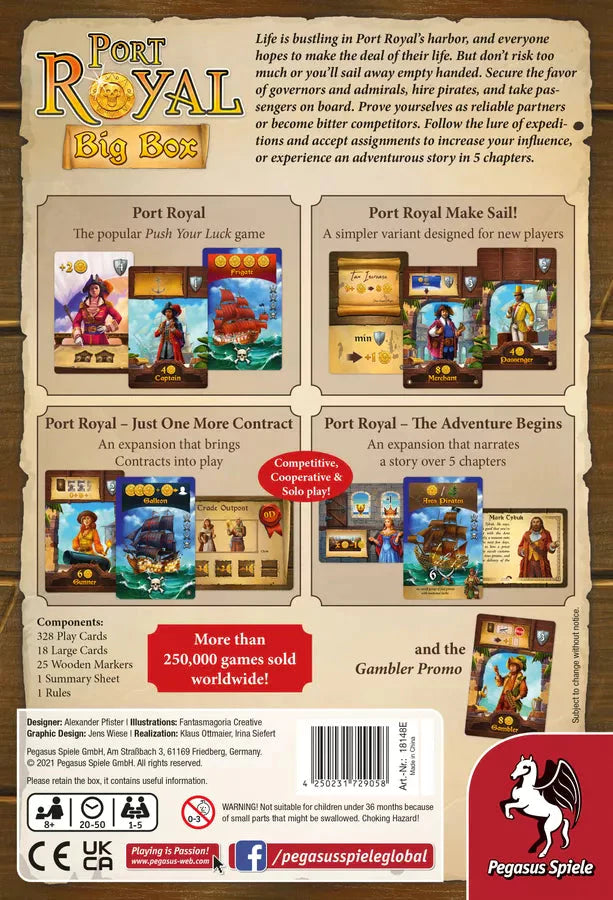 Port Royal: Big Box [DAMAGED] Card Games Pegasus Spiele 