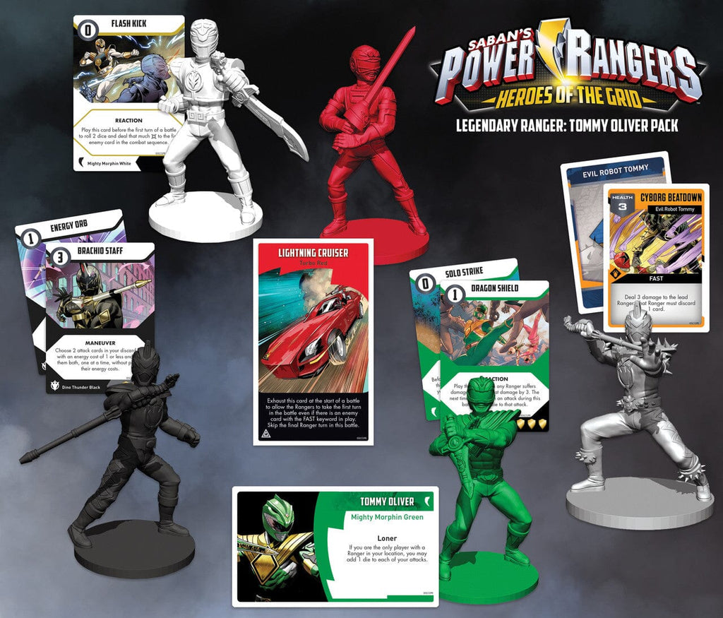 Power Rangers: Heroes of the Grid - Legendary Rangers Tommy Oliver Pack Board Games Renegade Games Studios