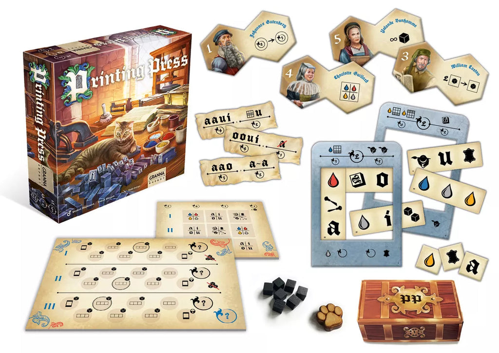 Printing Press Board Games Granna Expert